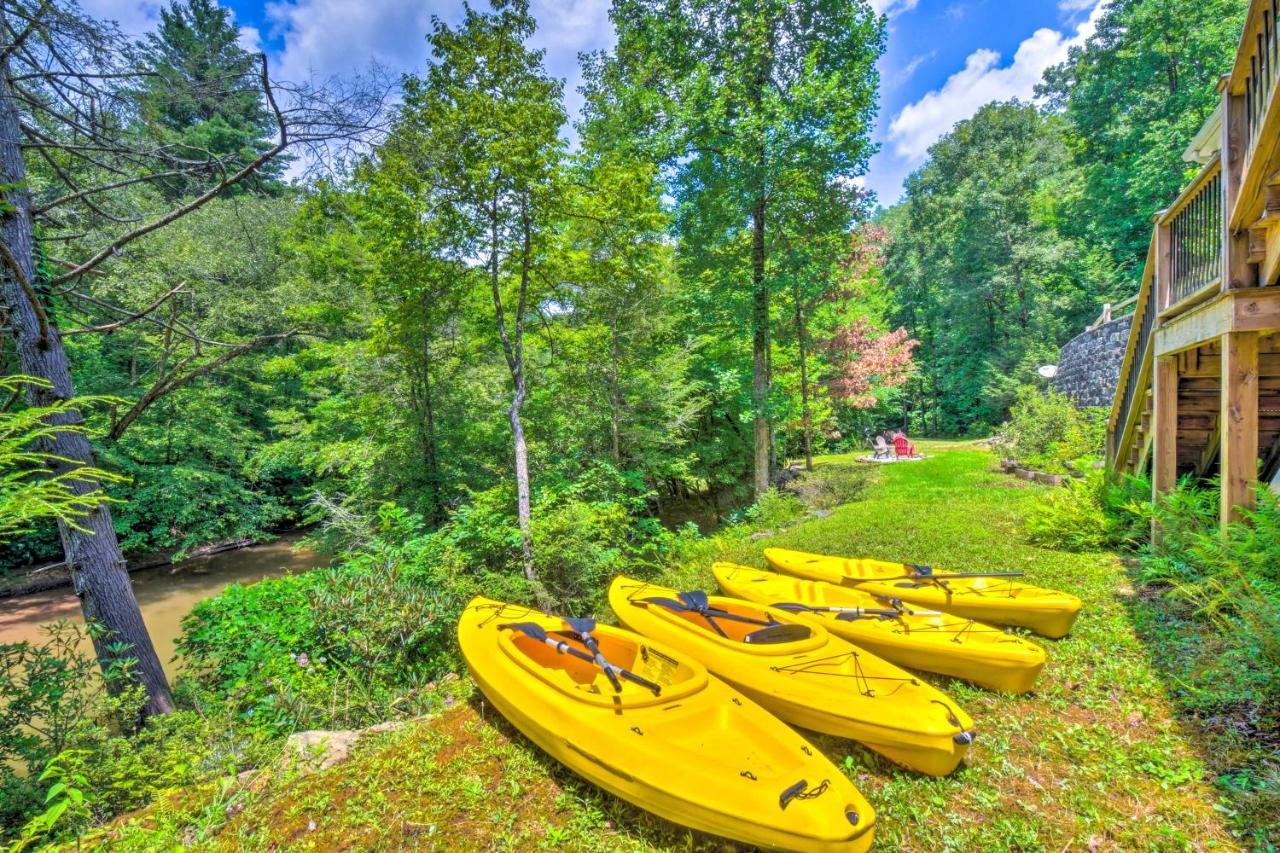 Cozy Riverside Dahlonega Home With Kayaks And Fire Pit Zewnętrze zdjęcie