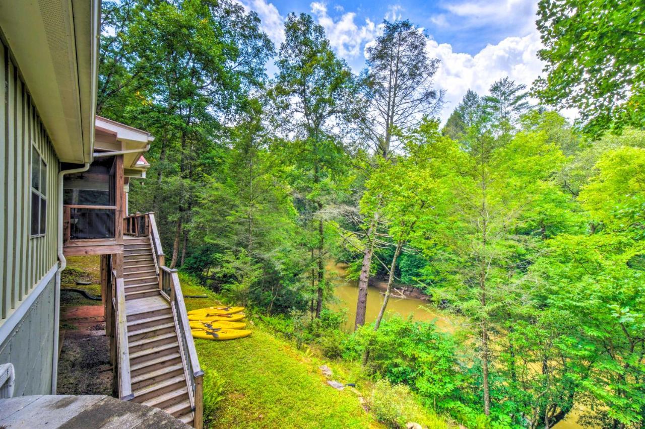 Cozy Riverside Dahlonega Home With Kayaks And Fire Pit Zewnętrze zdjęcie